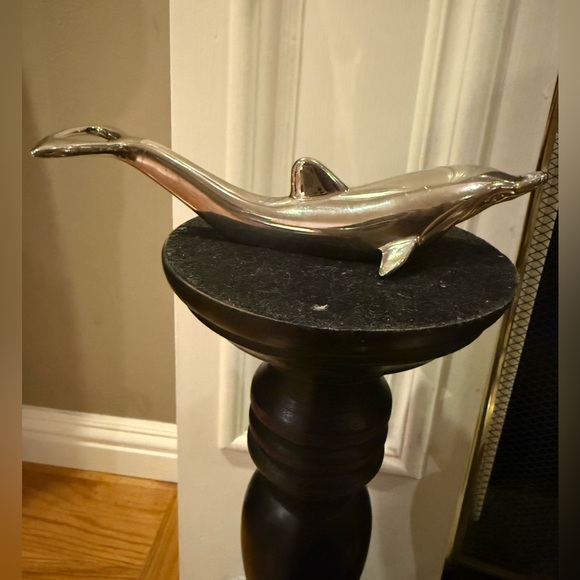 Vintage Silver Plated Dolphin Bottle/Opener - Picture 1 of 8